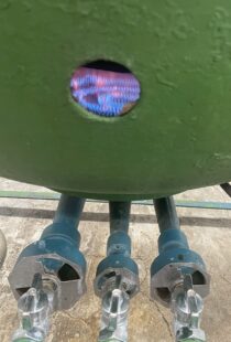 回転釜の燃焼状態（2025年9月4日配信）